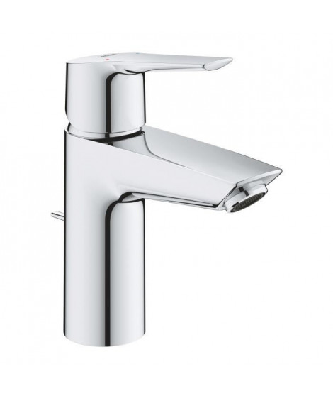 GROHE QUICKFIX Start Robinet de salle de bains lavabo, mousseur économie d'eau, avec tirette de vidage, bonde incluse, 24209002