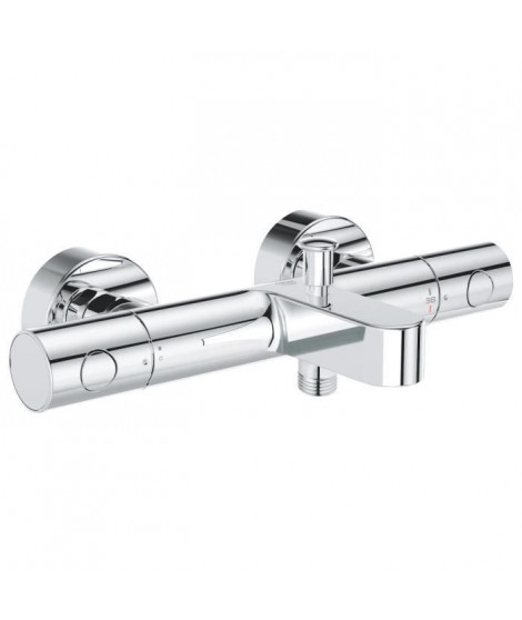 GROHE Robinet thermostatique bain douche Precision Get, montage mural, indicateur de température, filtres intégrés, chromé,34…