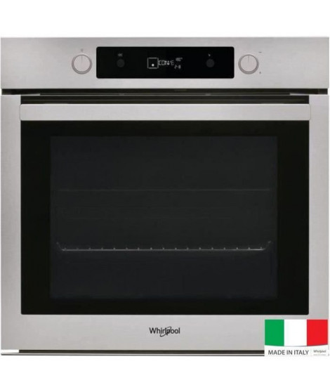 WHIRLPOOL OAKP9 555 PIX - Four électrique encastrable multifonction - Chaleur pulsée - 73 L - Pyrolyse - A+ - Inox