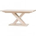 AVANT Table extensible mélaminé style contemporain - Pieds central en croix - L 160 a 200 cm