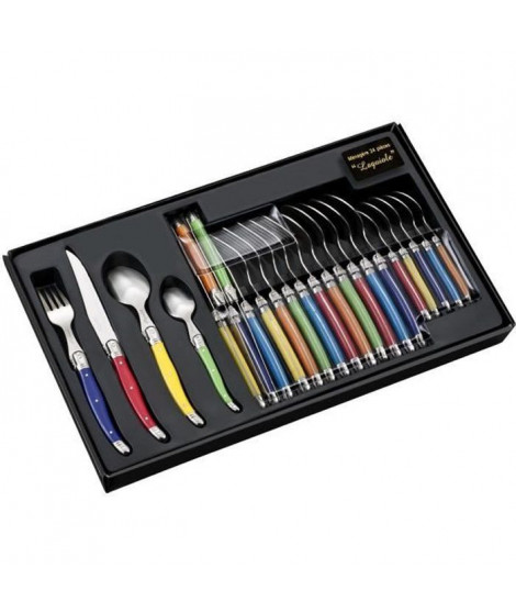 LAGUIOLE Ménagere 24 pieces MULTICOLORE