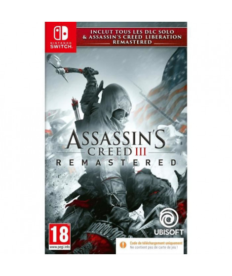 Assassin's Creed 3 + Assassin's Creed Liberation Remaster (Code dans la boite) Jeu Switch