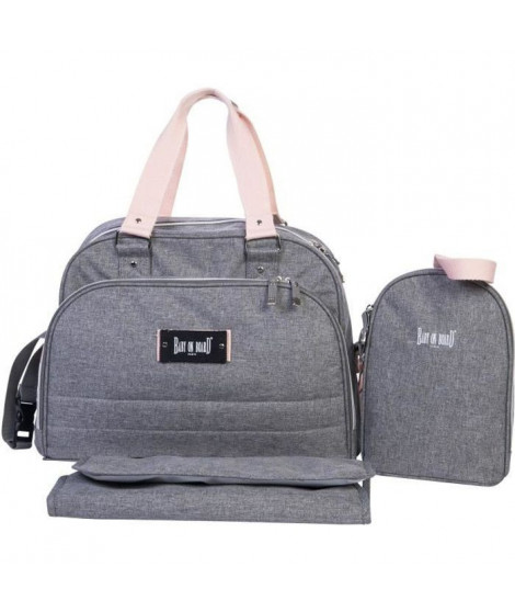 BABY ON BOARD Sac a langer URBAN Sweet Pink - gris/rose