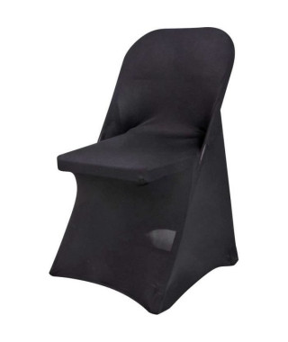 Set housse couverture - chaise x4 - noir