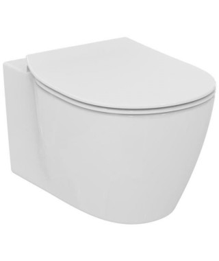 Pack WC suspendu Connect Space - Gain de place - Abattant frein de chute - Sans bride - IDEAL-STANDARD