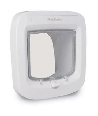 PetSafe - Chatiere a puce électronique, chatiere a piles, verrouillage a 4 Positions et Installation Facile, Assemblage Facile