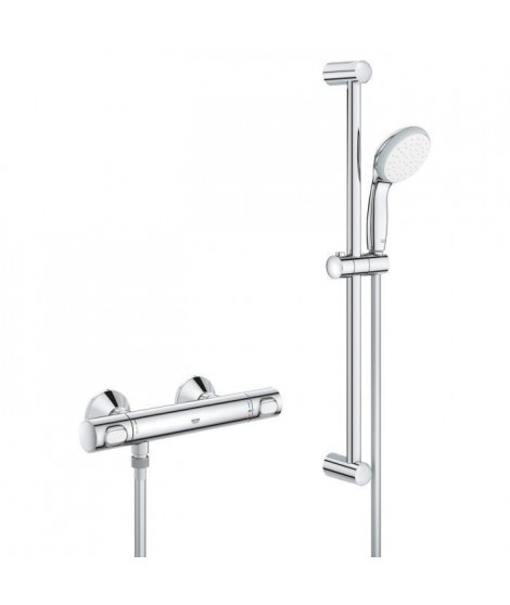 GROHE - Mitigeur thermostatique douche 1/2 avec ensemble de douche