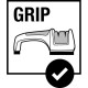 GARDENA Affûteur pour haches et couteaux  Poignée ergonomique  Butée de protection  Anti adhérence  (8712-20)