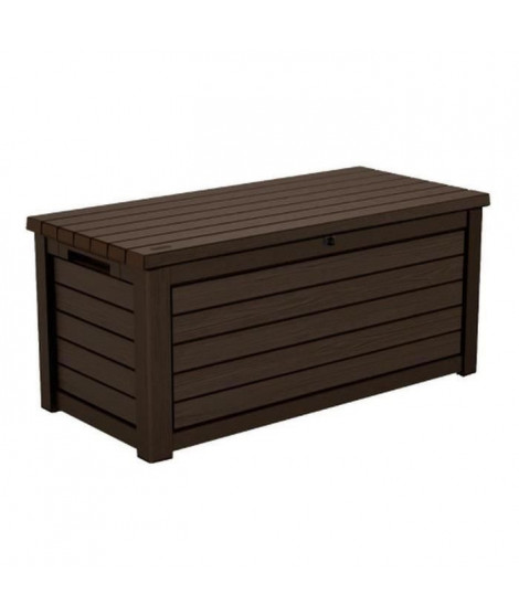 KETER - Coffre de rangement extérieur en résine 630 litres Marron - Malle de jardin