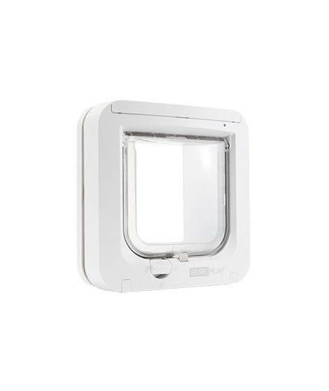 SUREFLAP Chatiere a puce électronique - Blanc - 142 mm x 120 mm (Mémorisation d'un maximum de 32 puces)