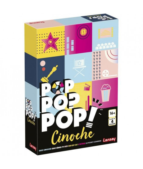 Jeux Lansay - Pop Pop Pop - Cinoche - Jeu de société - Des 16 ans