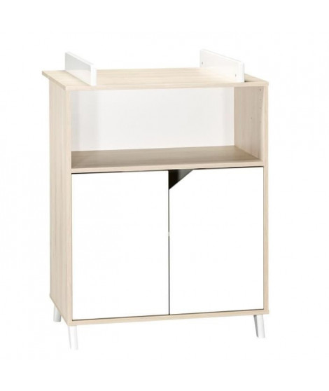 Babyprice - SCANDI NATUREL - Commode 2 Portes et 1 Niche