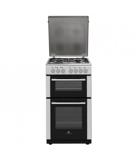 Cuisiniere gaz CONTINENTAL EDISON CEDF5060IX3 -  4 feux - inox - L50 xP60 x H90 cm