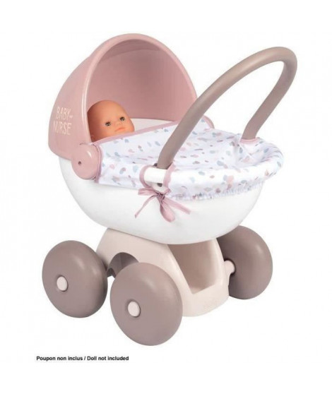 SMOBY - Baby Nurse Grand Landau calin pour poupon jusqu'a 42cm (non inclus)