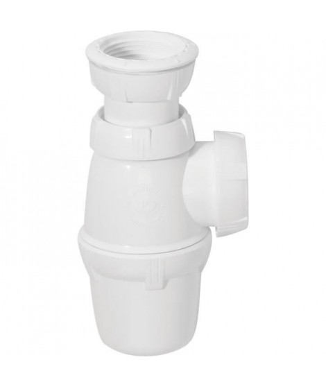 WIRQUIN Siphon de lavabo - Sortie a visser Ø 40 mm - Réglable en hauteur