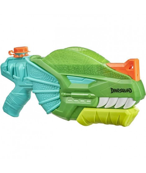 NERF SUPER SOAKER - DinoSquad - Blaster a eau Dino -Soak a pompe - jeux d'eau extérieurs pour s'arroser l'été