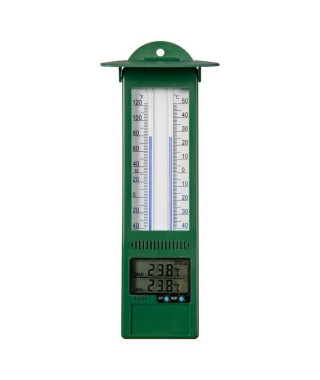 Nature Thermometre numérique min-max d'extérieur 9,5x2,5x24 cm