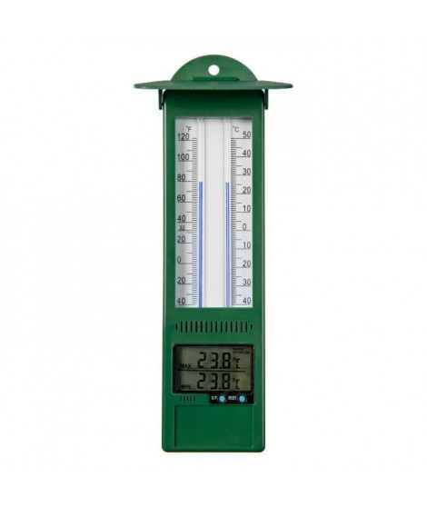 Nature Thermometre numérique min-max d'extérieur 9,5x2,5x24 cm