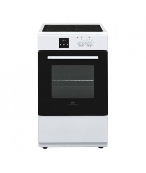 Cuisiniere induction CONTINENTAL EDISON CECI3FCW - 4 feux - L50XH85XP60cm - Blanc