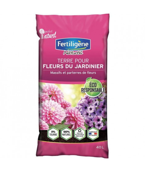 NATUREN -  Terre pour fleurs du jardinier - 40L