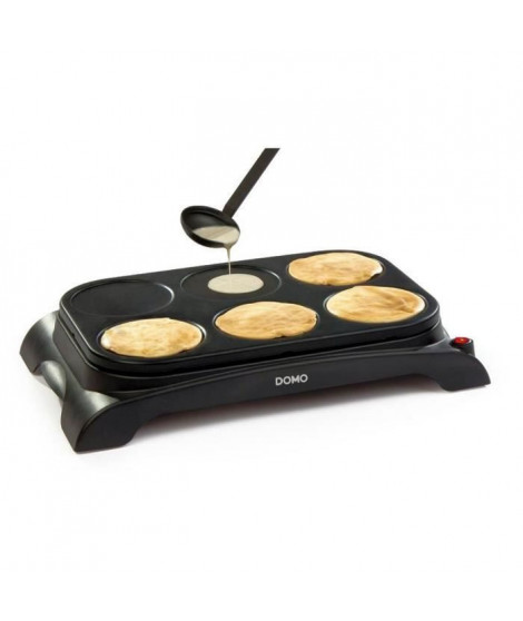 DOMO DO8709P Crepiere - 6 personnes - 1000W - Noir