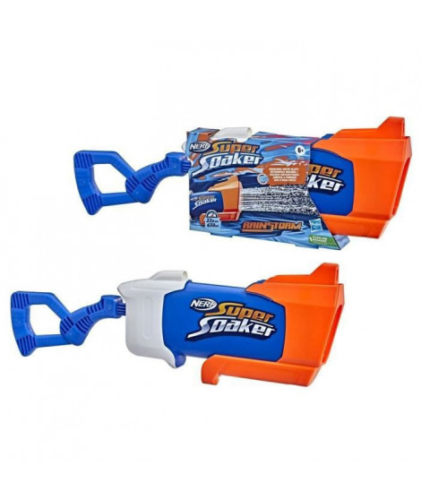 NERF SUPER SOAKER - Blaster a eau Rainstorm - jet d'eau diluvien, jeu d'eau extérieur pour enfants, ados et adultes