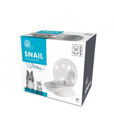 SNAIL Distributeur d'eau avec filtre - 2800 ml - Blanc, Gris et Transparent