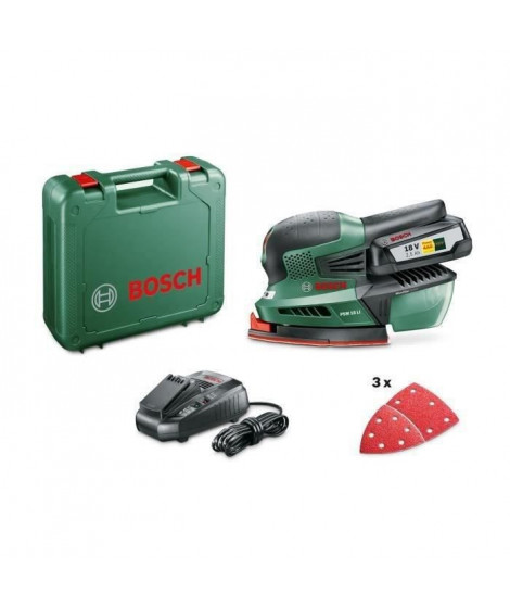 BOSCH Ponceuse sans fil PSM 18 Li avec 1 batterie et coffret