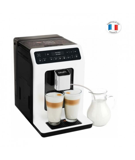 KRUPS EA890110 Evidence - Machine a café a grain - Broyeur grain - Cafetiere Expresso Cappuccino Espresso - 2 tasses