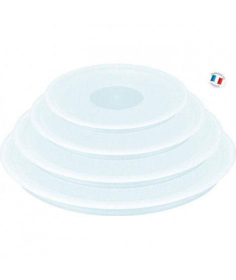 TEFAL INGENIO Set 3 Couvercles de conservation L9019222 Ø 16-18-20cm blanc