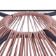 MANA Fauteuil design en forme d'oeuf - cordage en plastique rose pastel