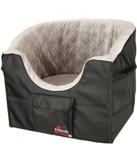 TRIXIE Siege de voiture - 45x39x42cm - Noir et gris - Pour chien