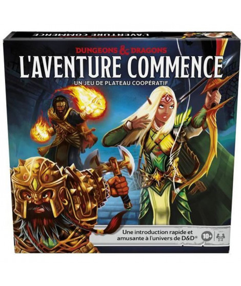 Dungeons & Dragons Adventure Begins - Jeu de plateau coopératif fantastique - initiation au monde de D&D - jeu familial - des…