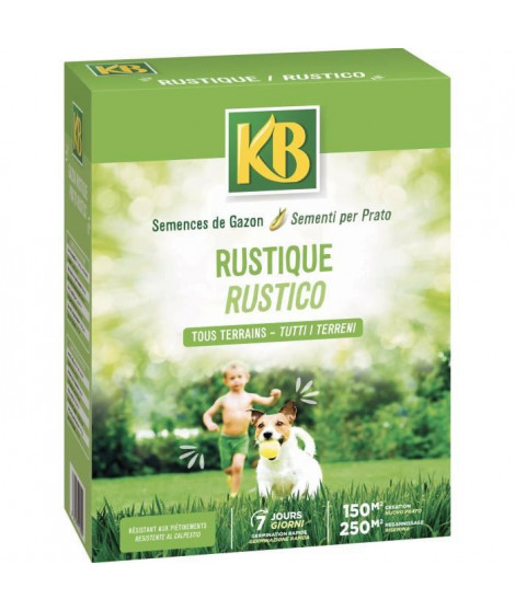 KB - Semences gazon - Rustique 150m²