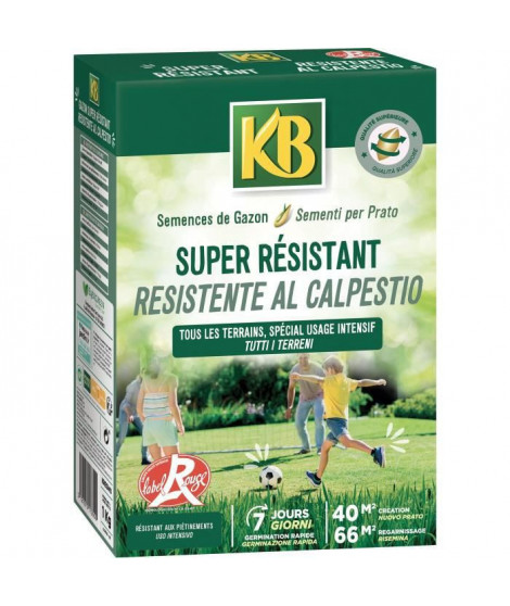 KB - Semences gazon - Super résistant 40m²