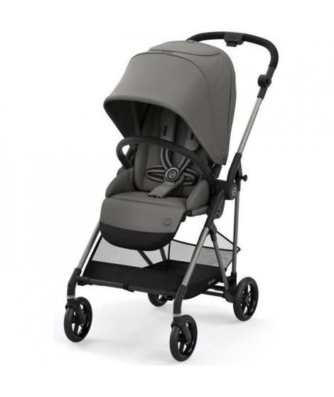 CYBEX Poussette Melio - Des la naissance - Jusqu'a 15kg - Taupe/Gris Soho