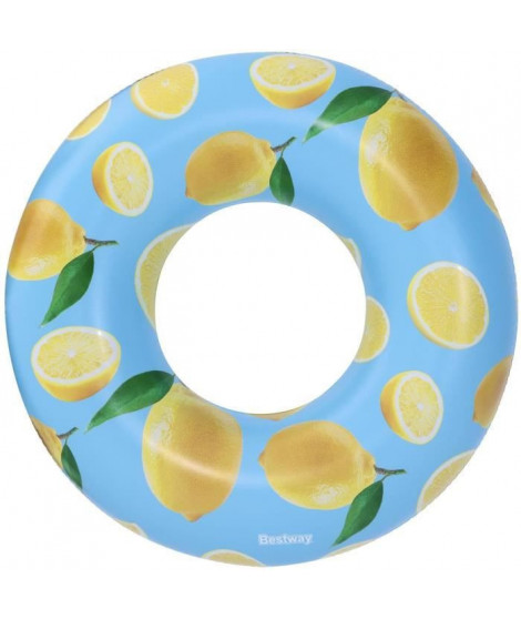 Bouée ronde - BESTWAY - Ø 119 cm - Parfumée citron Scentsational Lemon