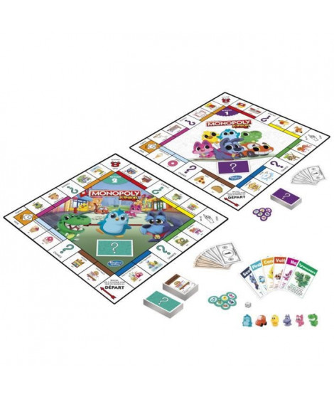 Monopoly Junior 2 en 1 - Jeu de société enfant