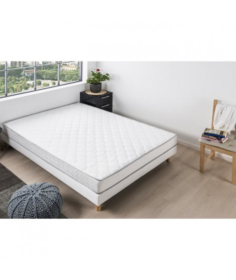 Matelas mousse 140 x 200 - Soutien ferme - Epaisseur 16 cm - DEKO DREAM Kiva