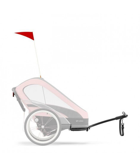 CYBEX Kit vélo ZENO - Bras armature, Accroche vélo, Drapeau de sécurité et Lumiere arriere de sécurité - 6 mois a 4 ans