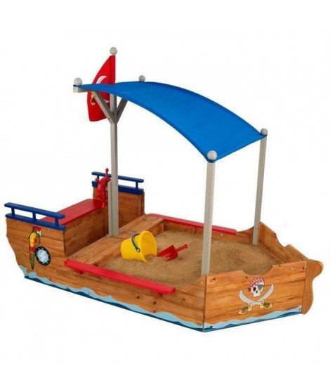 KIDKRAFT - Bac a sable en bois Bateau de pirate