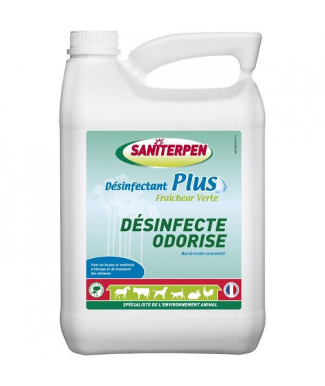 SANITERPEN - Désinfectant Plus Fraicheur Verte 5L.