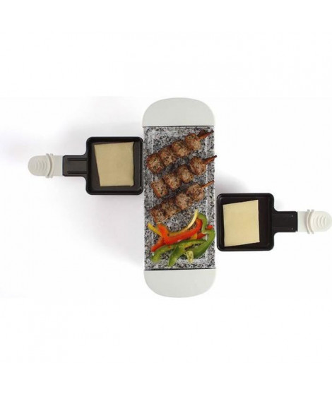 DOMOCLIP PREMIUM Appareil a raclette pour 2 personnes - Blanc - DOC156W