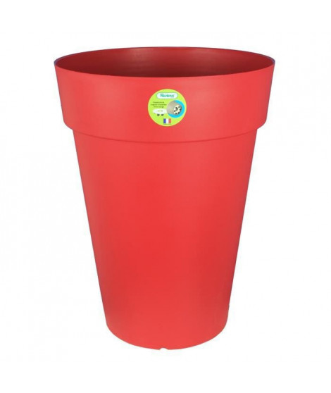 RIVIERA Pot de fleurs Soleilla - Rond - Ø 40 x 53 cm - Rouge