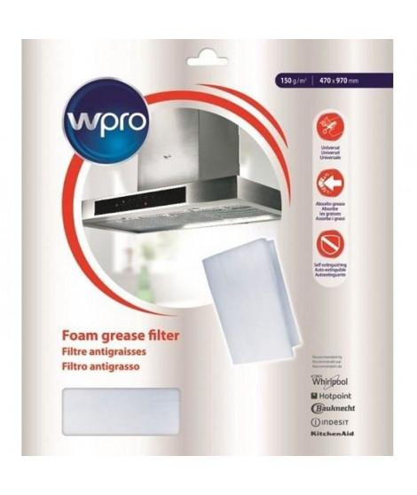 WPRO UGF0016 FILTRE A GRAISSE POUR HOTTE