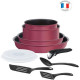 TEFAL L6849102 INGENIO PERFORMANCE Rouge Gamay Batterie de cuisine 10 pieces