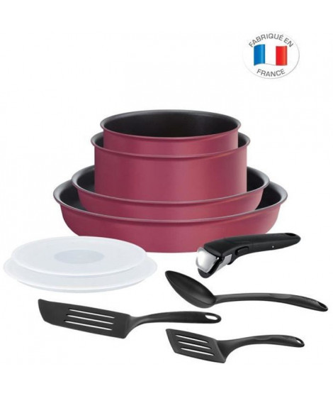 TEFAL L6849102 INGENIO PERFORMANCE Rouge Gamay Batterie de cuisine 10 pieces