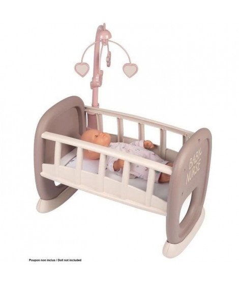 SMOBY - Baby Nurse Berceau a barreaux pour poupon jusqu'a 42 cm (non inclus)