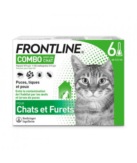 Frontline Combo Chats et Furets 6 pipettes