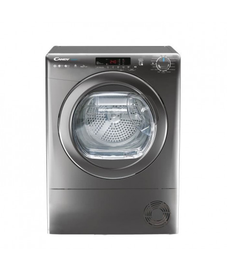 Seche-linge pompe a chaleur CANDY CSE H9A2DRERX-47 Smart - 9 kg - Moteur standard - Classe A++ - Connecté - Anthracite